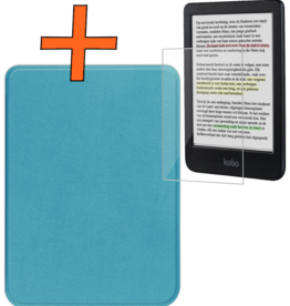 Nomfy Nomfy Kobo Clara Colour Hoesje Met Screenprotector - Turquoise