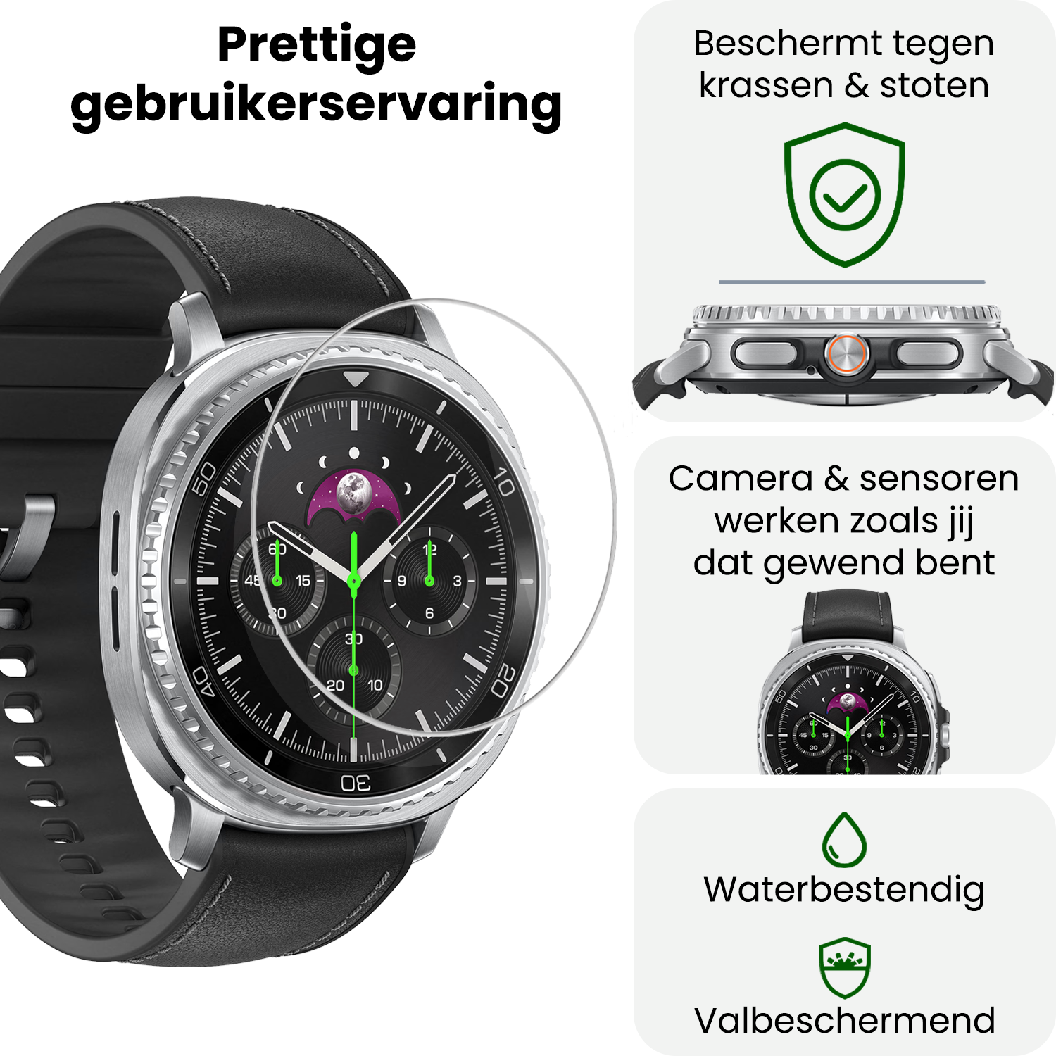 BASEY. BASEY. Samsung Galaxy Watch 8 Classic (46 mm) Screenprotector - 2 PACK