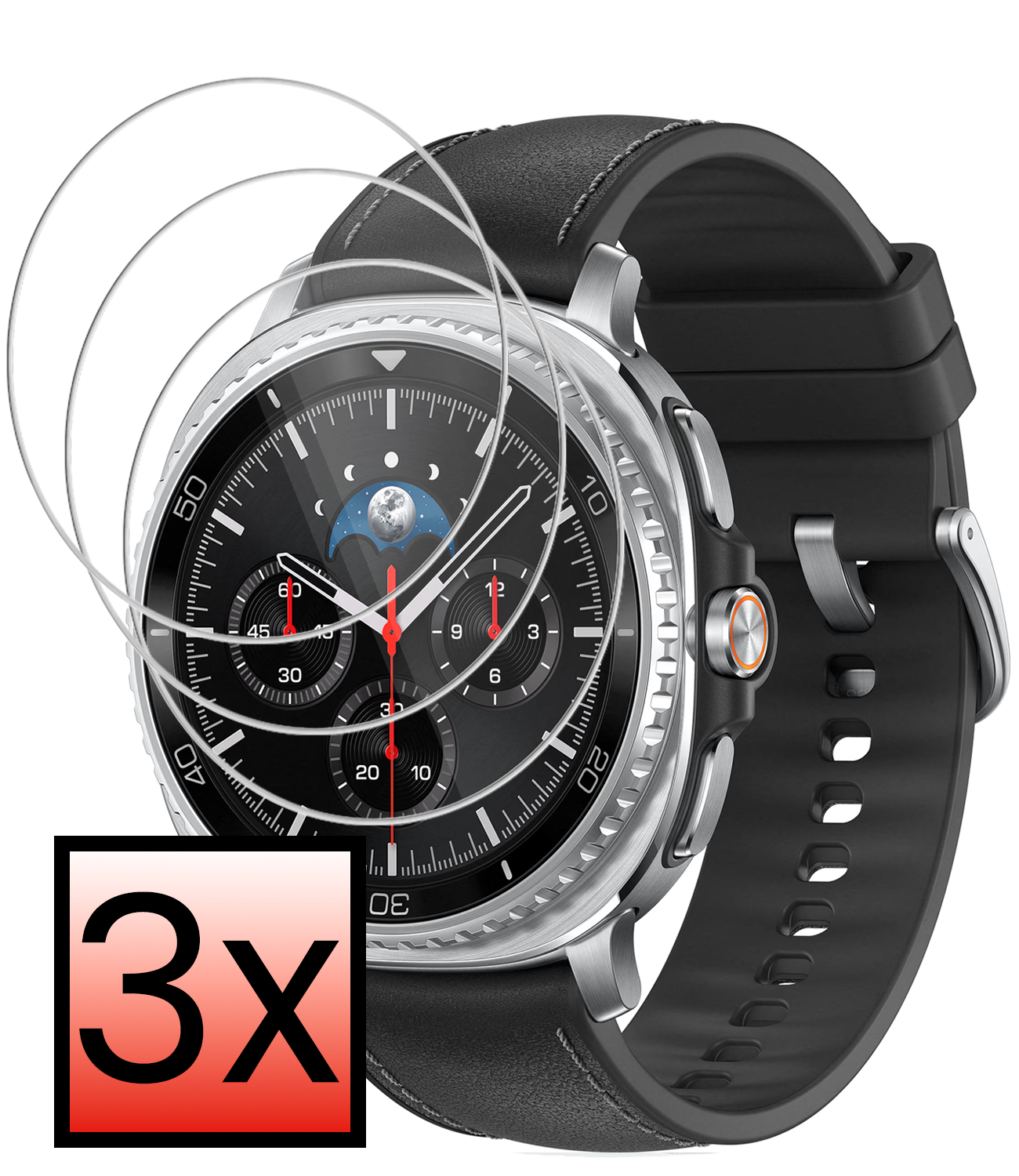 NoXx NoXx Samsung Galaxy Watch 8 Classic (46 mm) Screenprotector - 3 PACK