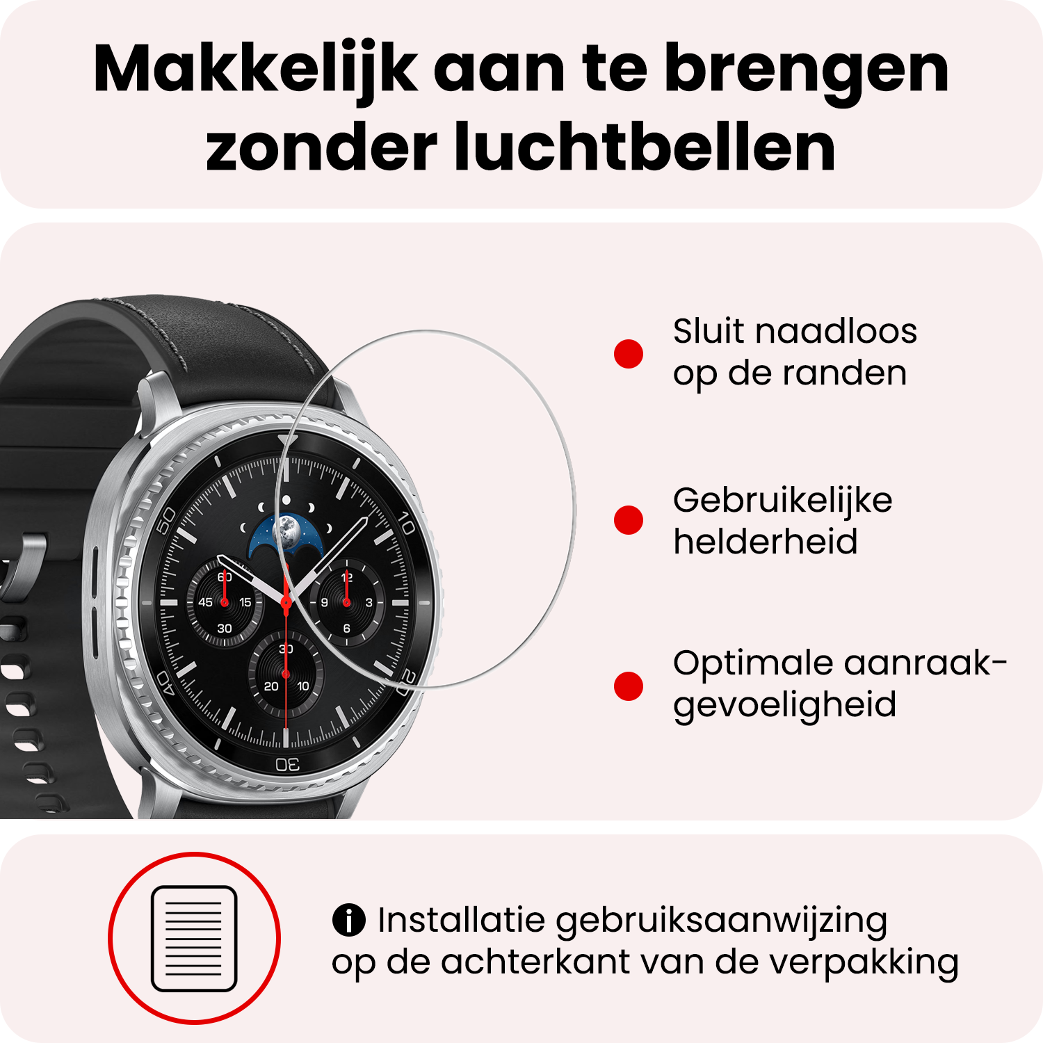 NoXx NoXx Samsung Galaxy Watch 8 Classic (46 mm) Screenprotector - 3 PACK