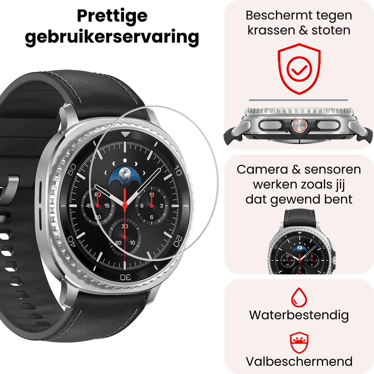 NoXx NoXx Samsung Galaxy Watch 8 Classic (46 mm) Screenprotector - 3 PACK