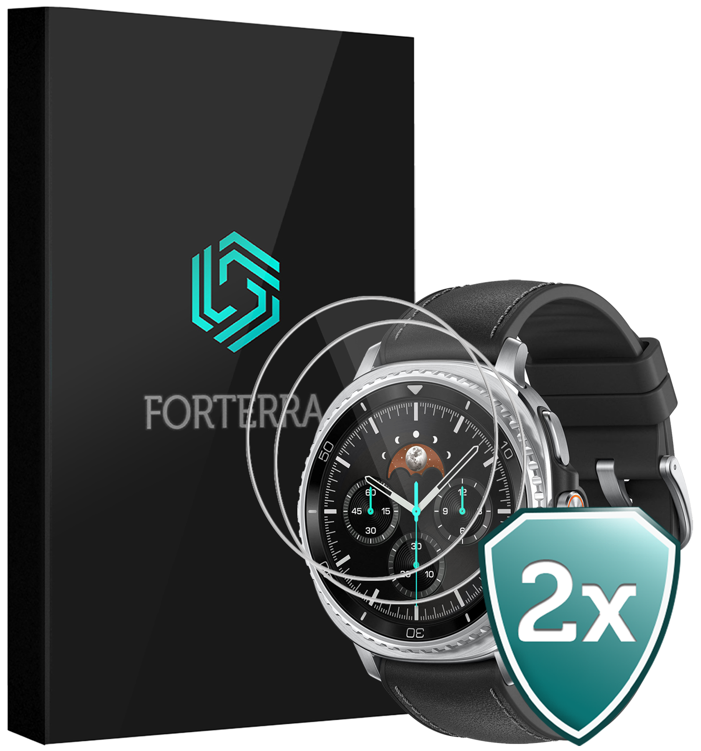 Forterra Forterra Samsung Galaxy Watch 8 Classic (46 mm) Screenprotector - 2 PACK