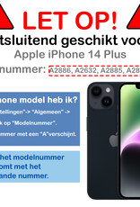 BASEY. BASEY. iPhone 14 Plus Hoesje Pashouder met Koord - Fel Blauw