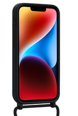 BASEY. BASEY. iPhone 14 Plus Hoesje Pashouder met Koord - Zwart