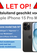 BASEY. BASEY. iPhone 15 Pro Max Hoesje Pashouder met Koord Met Screenprotector - Papaya