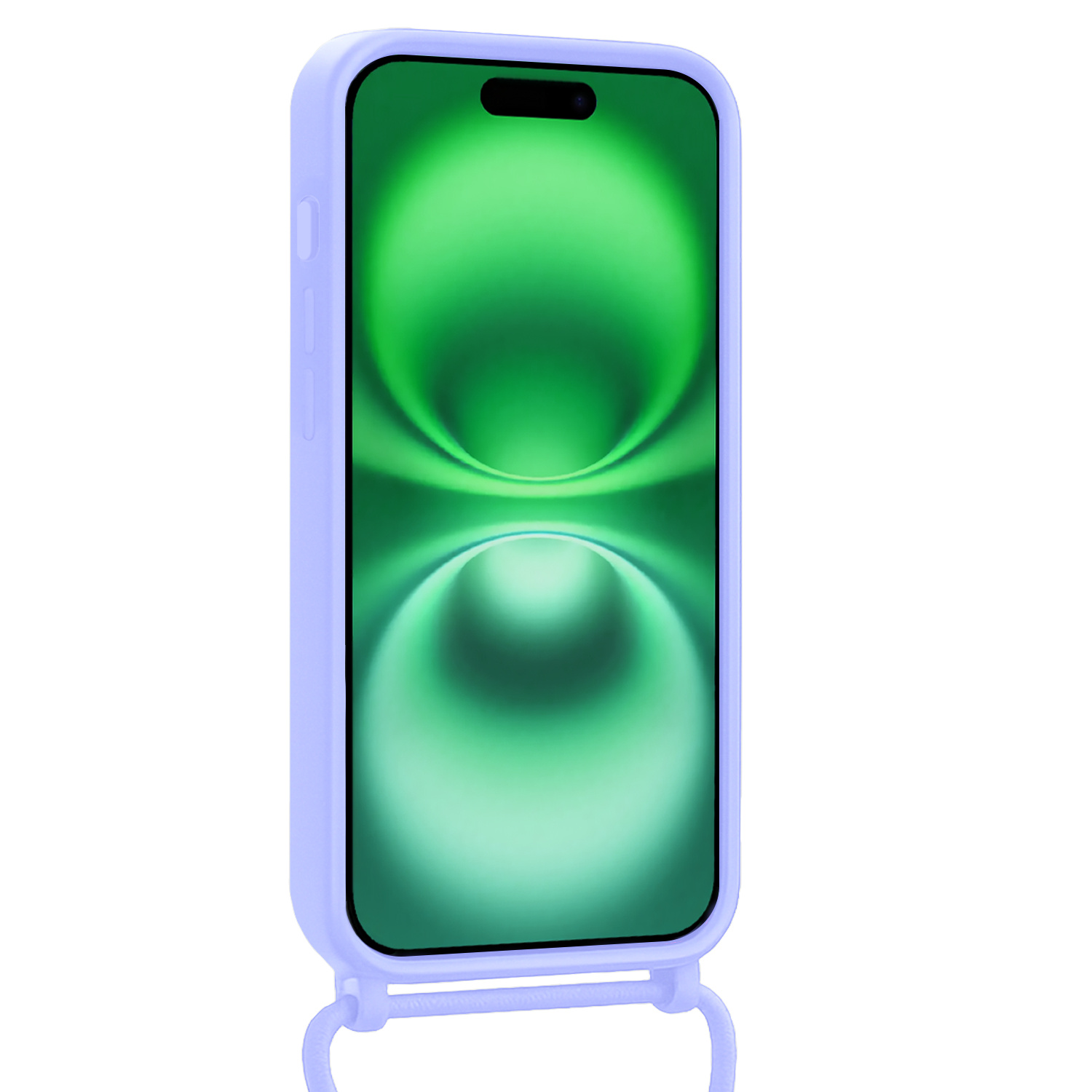 BASEY. BASEY. iPhone 16 Plus Hoesje Pashouder met Koord - Lila - 2 PACK