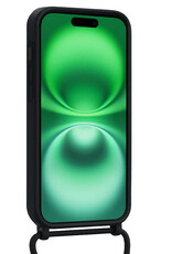 BASEY. BASEY. iPhone 16 Plus Hoesje Pashouder met Koord - Zwart - 2 PACK