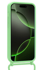 BASEY. BASEY. iPhone 16 Pro Hoesje Pashouder met Koord - Groen - 2 PACK