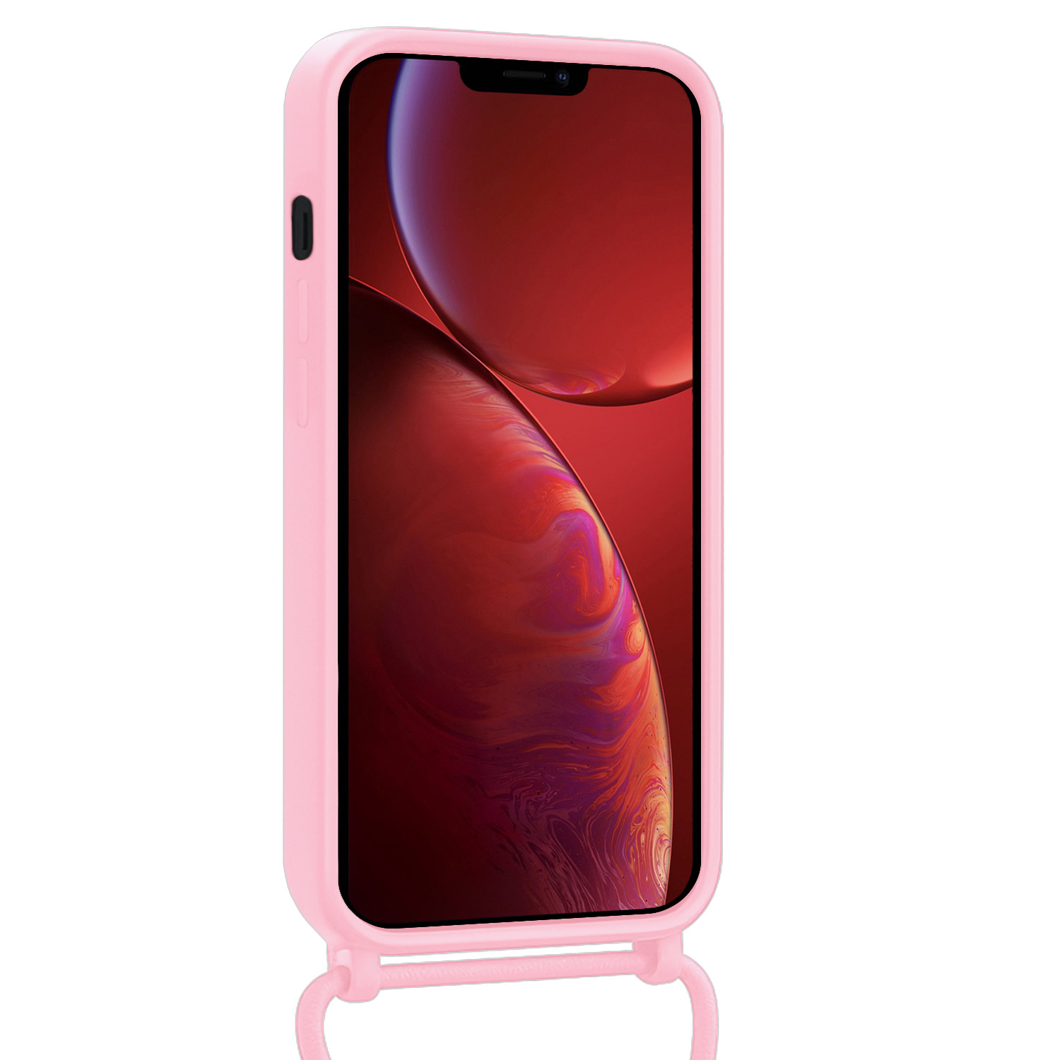 NoXx NoXx iPhone 13 Pro Max Hoesje Pashouder met Koord - Lichtroze - 2 PACK