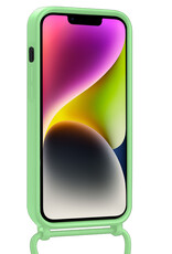 NoXx NoXx iPhone 14 Plus Hoesje Pashouder met Koord - Groen - 2 PACK