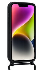 NoXx NoXx iPhone 14 Plus Hoesje Pashouder met Koord - Zwart - 2 PACK