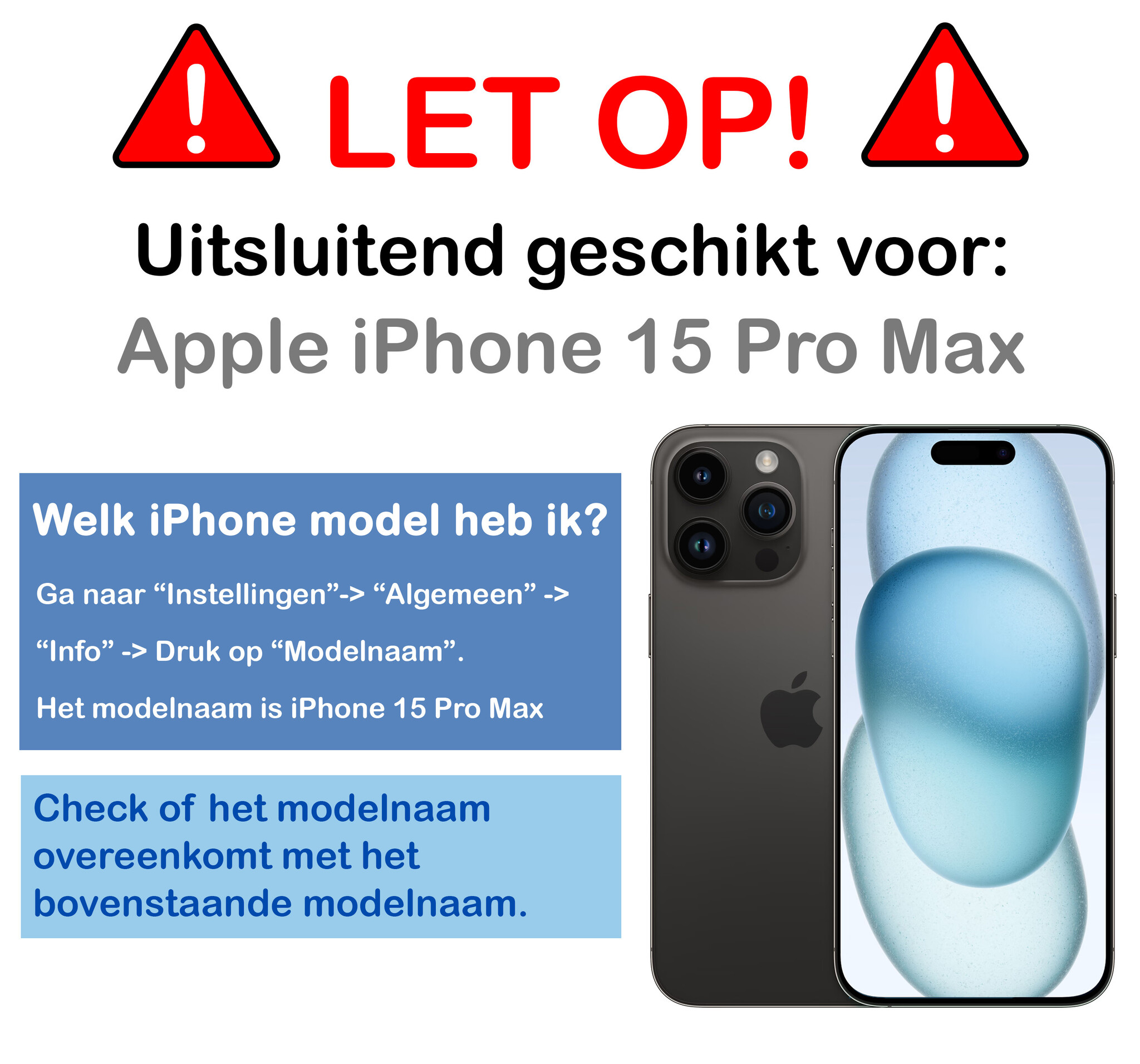 NoXx NoXx iPhone 15 Pro Max Hoesje Pashouder met Koord Met 2x Screenprotector - Geel