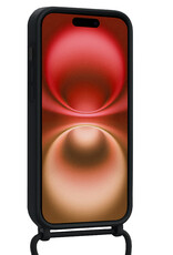 NoXx NoXx iPhone 16 Hoesje Pashouder met Koord - Zwart - 2 PACK