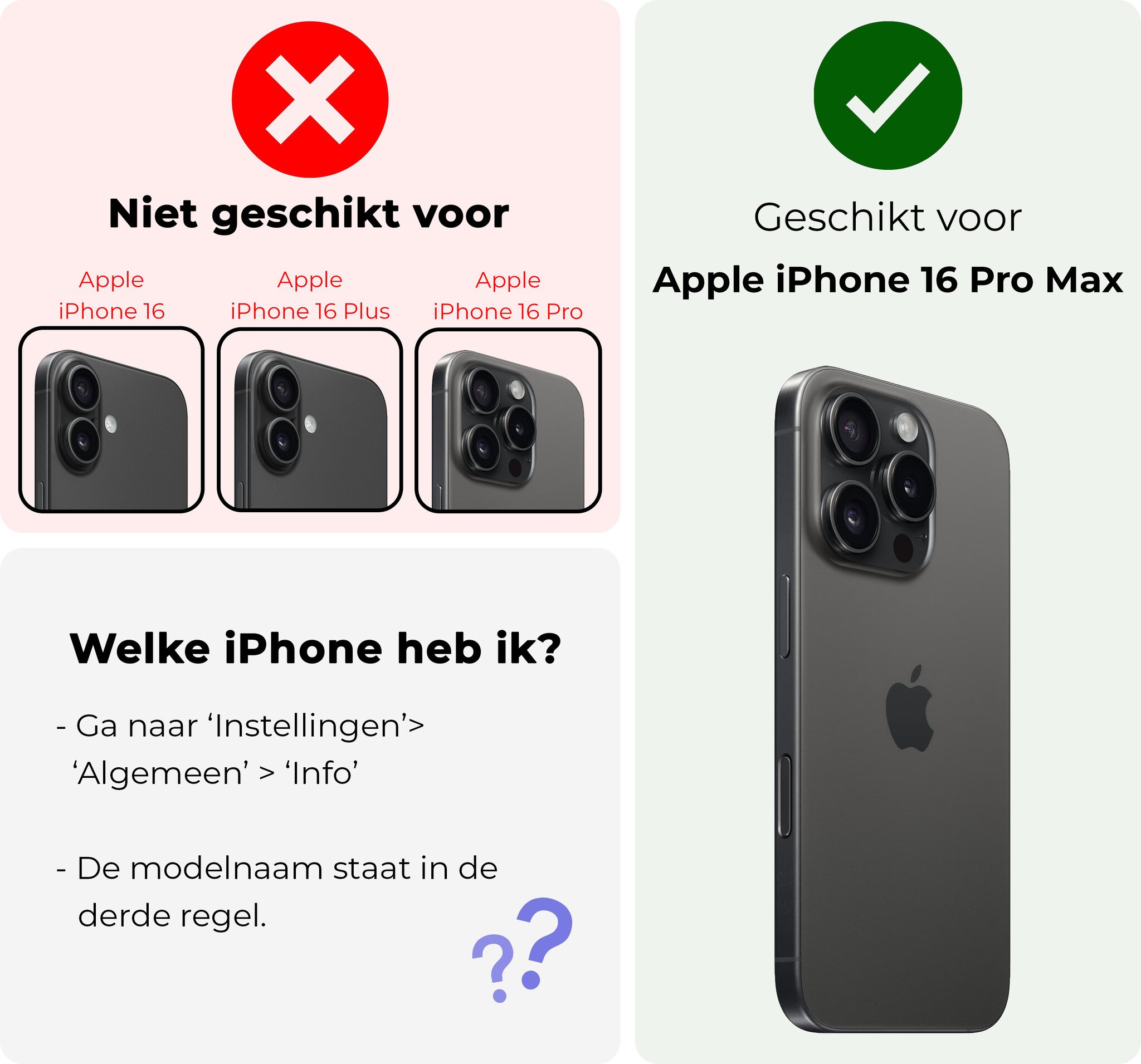 NoXx NoXx iPhone 16 Pro Max Hoesje Pashouder met Koord - Lichtblauw