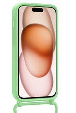 Nomfy Nomfy iPhone 15 Pro Hoesje Pashouder met Koord - Groen
