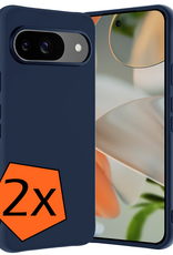 Nomfy Nomfy Google Pixel 10 Hoesje Siliconen - Donkerblauw - 2 PACK