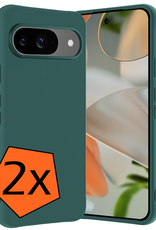 Nomfy Nomfy Google Pixel 10 Hoesje Siliconen - Donkergroen - 2 PACK