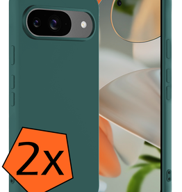 Nomfy Nomfy Google Pixel 10 Hoesje Siliconen - Donkergroen - 2 PACK