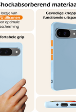 Nomfy Nomfy Google Pixel 10 Hoesje Siliconen - Lichtblauw - 2 PACK