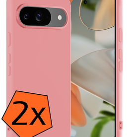 Nomfy Nomfy Google Pixel 10 Hoesje Siliconen - Lichtroze - 2 PACK