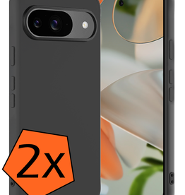 Nomfy Nomfy Google Pixel 10 Hoesje Siliconen - Zwart - 2 PACK