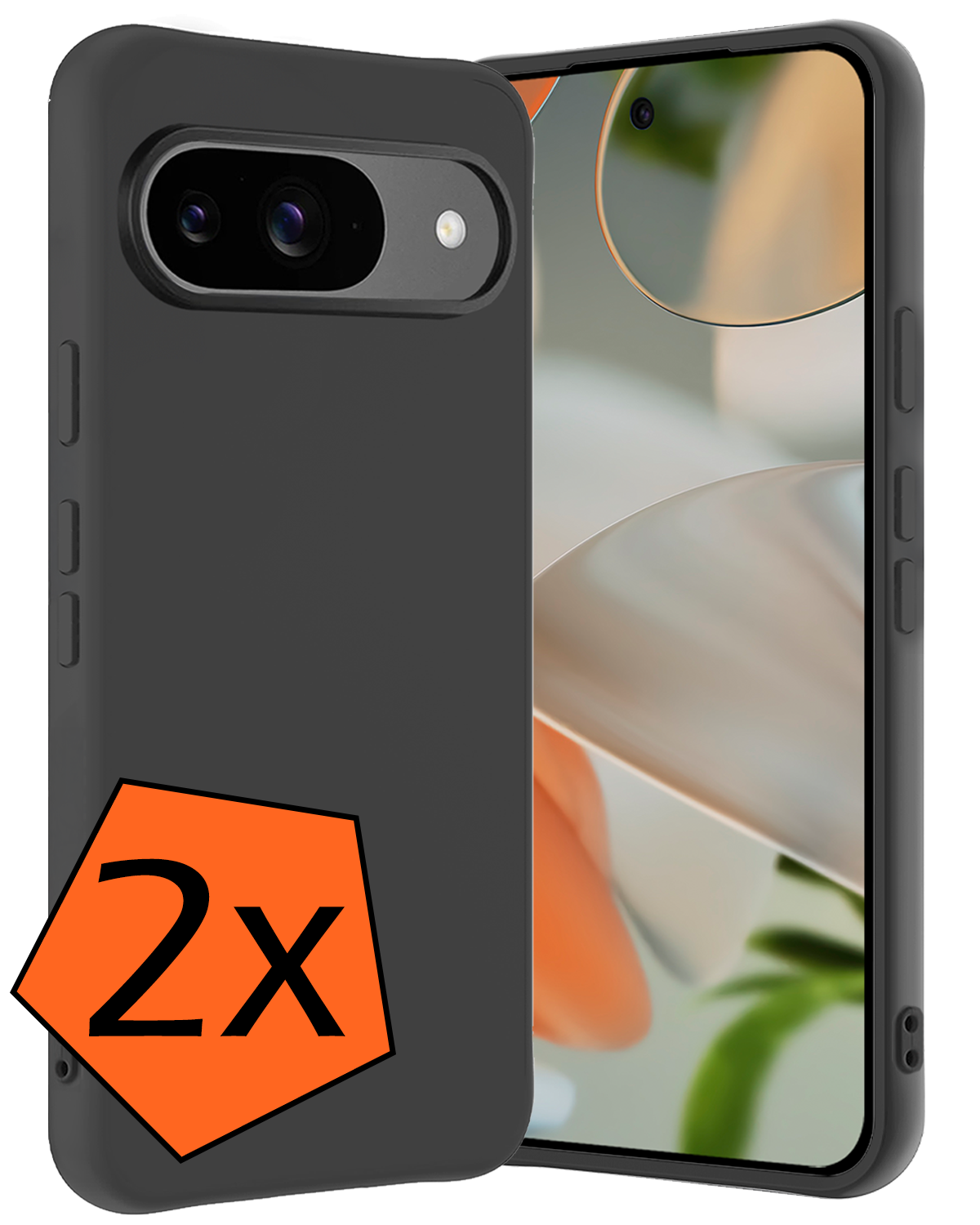 Nomfy Nomfy Google Pixel 10 Hoesje Siliconen - Zwart - 2 PACK