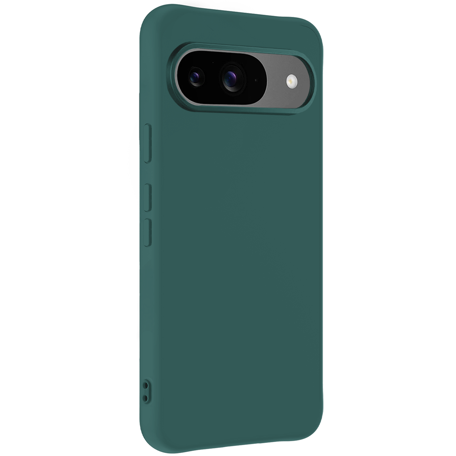 Nomfy Nomfy Google Pixel 10 Hoesje Siliconen Met Screenprotector - Donkergroen
