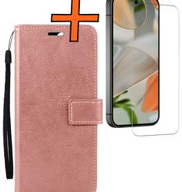Nomfy Nomfy Google Pixel 10 Hoesje Bookcase Met Screenprotector - Rose Goud