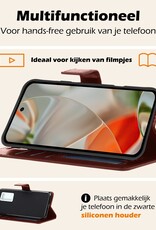 Nomfy Nomfy Google Pixel 10 Hoesje Bookcase Met 2x Screenprotector - Bruin