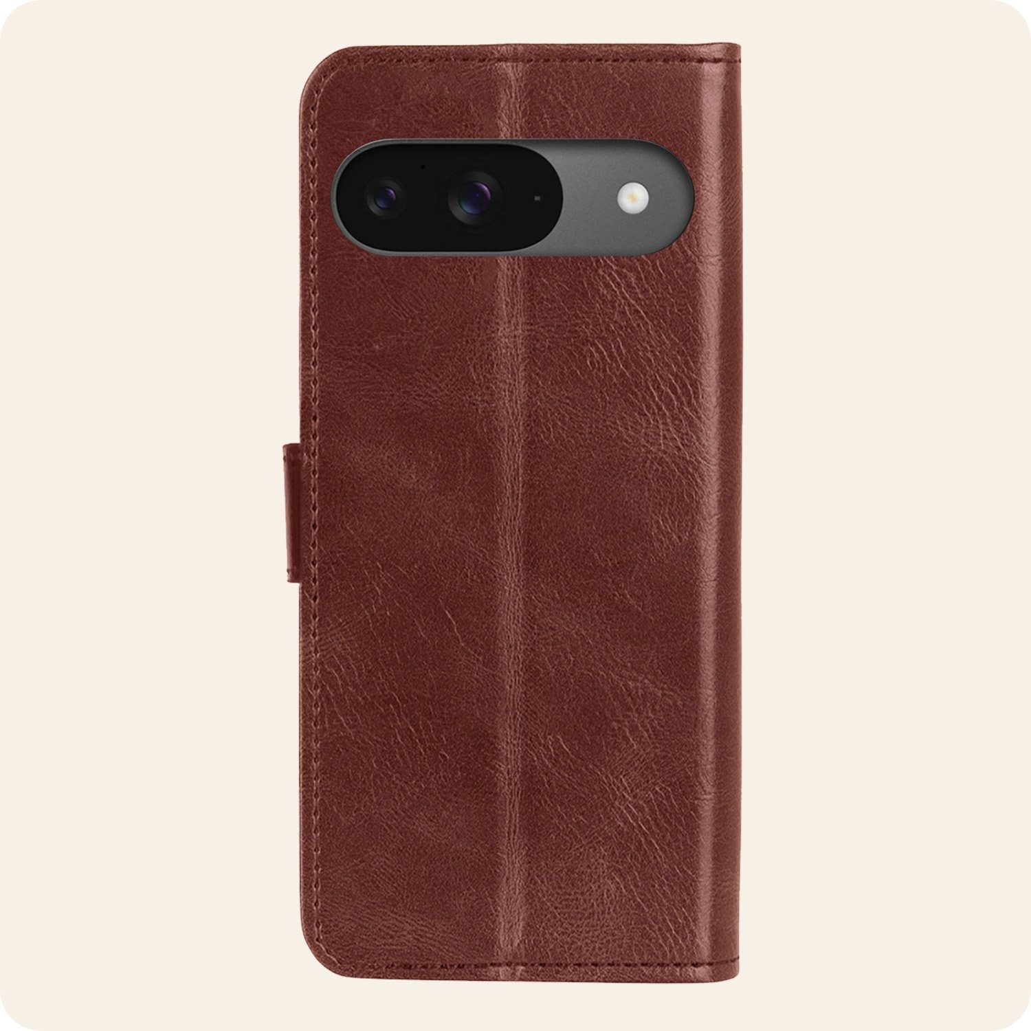 Nomfy Nomfy Google Pixel 10 Hoesje Bookcase Met 2x Screenprotector - Bruin