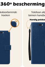 Nomfy Nomfy Google Pixel 10 Hoesje Bookcase Met 2x Screenprotector - Donkerblauw