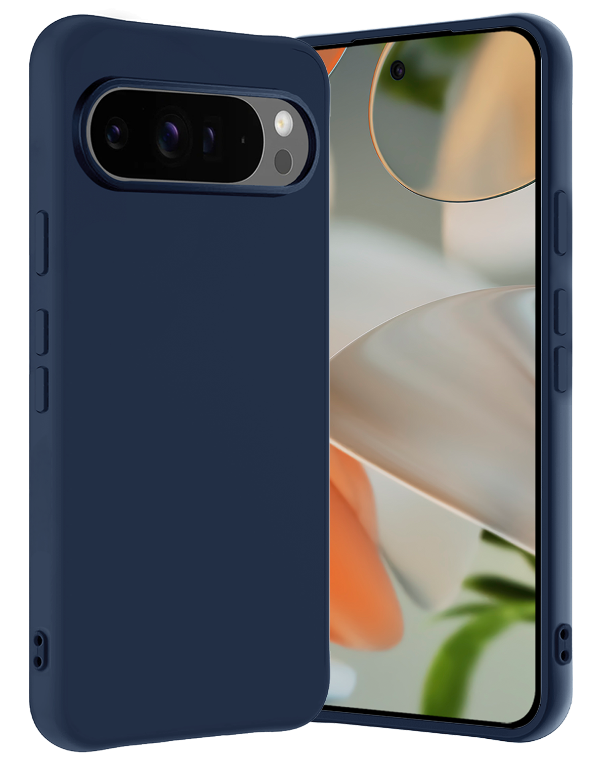 Nomfy Nomfy Google Pixel 10 Pro Hoesje Siliconen - Donkerblauw