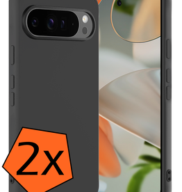 Nomfy Nomfy Google Pixel 10 Pro Hoesje Siliconen - Zwart - 2 PACK