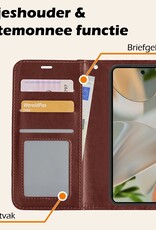 Nomfy Nomfy Google Pixel 10 Pro Hoesje Bookcase Met Screenprotector - Bruin