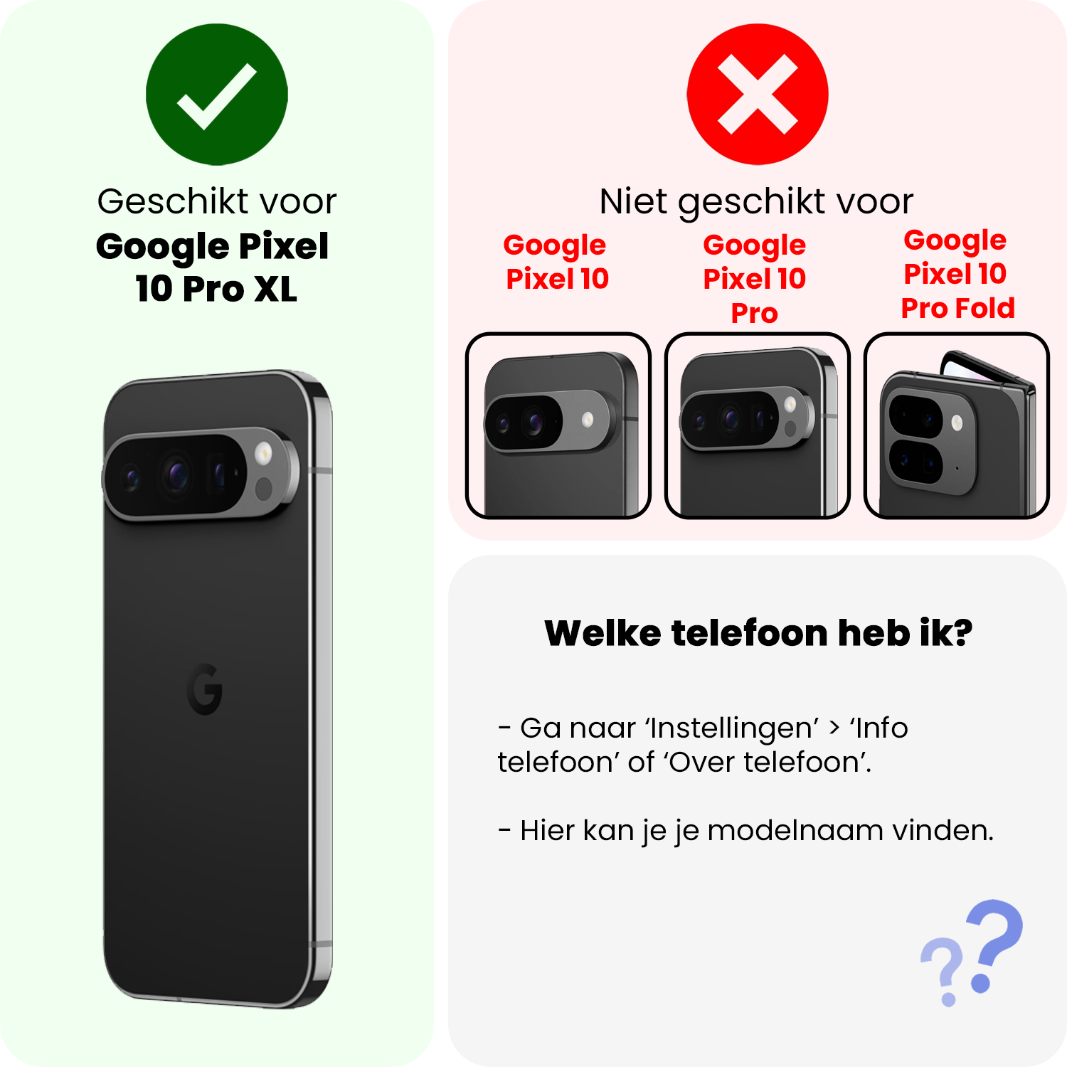 Nomfy Nomfy Google Pixel 10 Pro XL Screenprotector Glas