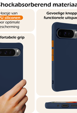 Nomfy Nomfy Google Pixel 10 Pro XL Hoesje Siliconen - Donkerblauw - 2 PACK