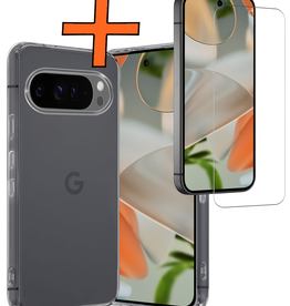 Nomfy Nomfy Google Pixel 10 Pro XL Hoesje Siliconen Met Screenprotector - Transparant