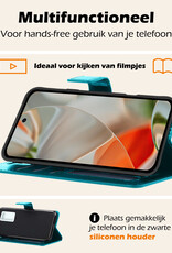 Nomfy Nomfy Google Pixel 10 Pro XL Hoesje Bookcase Met Screenprotector - Turquoise