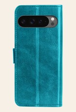 Nomfy Nomfy Google Pixel 10 Pro XL Hoesje Bookcase Met 2x Screenprotector - Turquoise