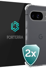 Forterra Forterra Google Pixel 10 Hoesje Shockproof - Transparant - 2 PACK