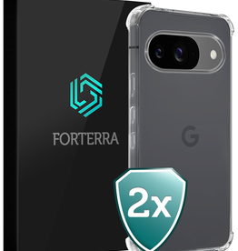 Forterra Forterra Google Pixel 10 Hoesje Shockproof - Transparant - 2 PACK