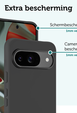 Forterra Forterra Google Pixel 10 Hoesje Siliconen - Zwart - 2 PACK