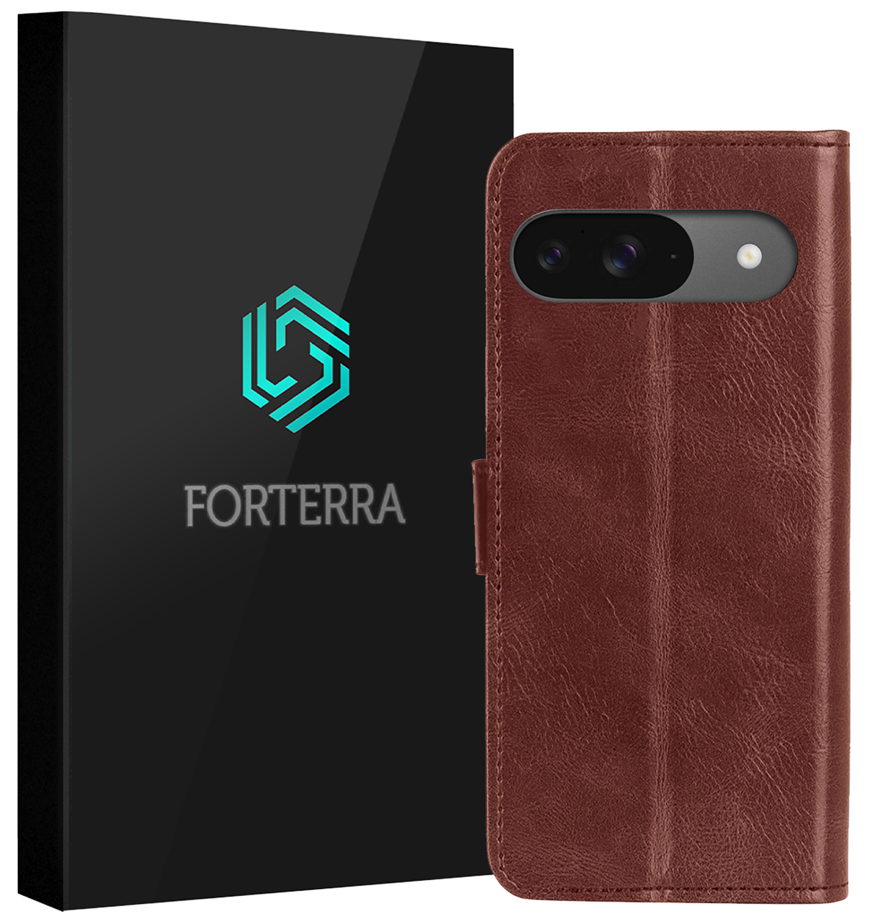 Forterra Forterra Google Pixel 10 Hoesje Bookcase - Bruin