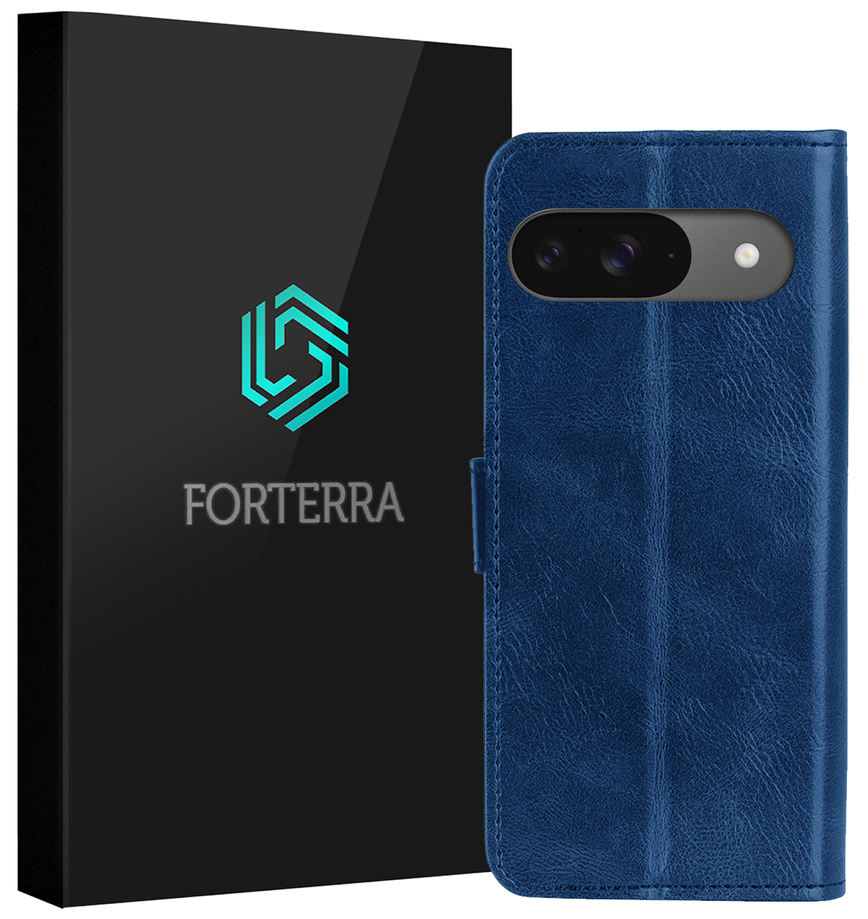 Forterra Forterra Google Pixel 10 Hoesje Bookcase - Donkerblauw