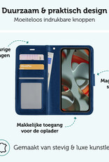 Forterra Forterra Google Pixel 10 Hoesje Bookcase Met 2x Screenprotector - Donkerblauw