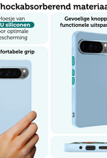 Forterra Forterra Google Pixel 10 Pro Hoesje Siliconen - Lichtblauw