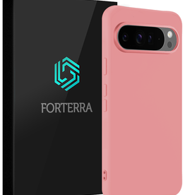 Forterra Forterra Google Pixel 10 Pro Hoesje Siliconen - Lichtroze