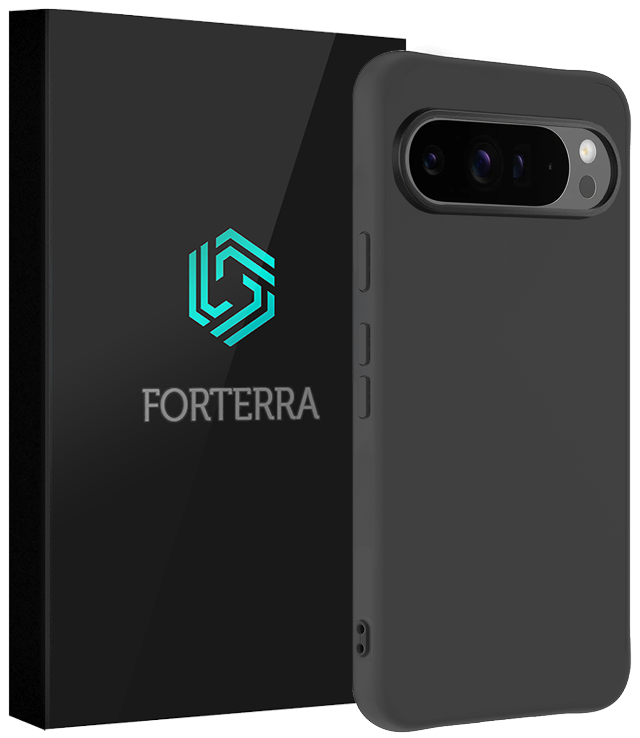 Forterra Forterra Google Pixel 10 Pro Hoesje Siliconen - Zwart