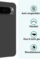 Forterra Forterra Google Pixel 10 Pro Hoesje Siliconen - Zwart
