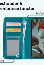 Forterra Forterra Google Pixel 10 Pro Hoesje Bookcase Met 2x Screenprotector - Turquoise